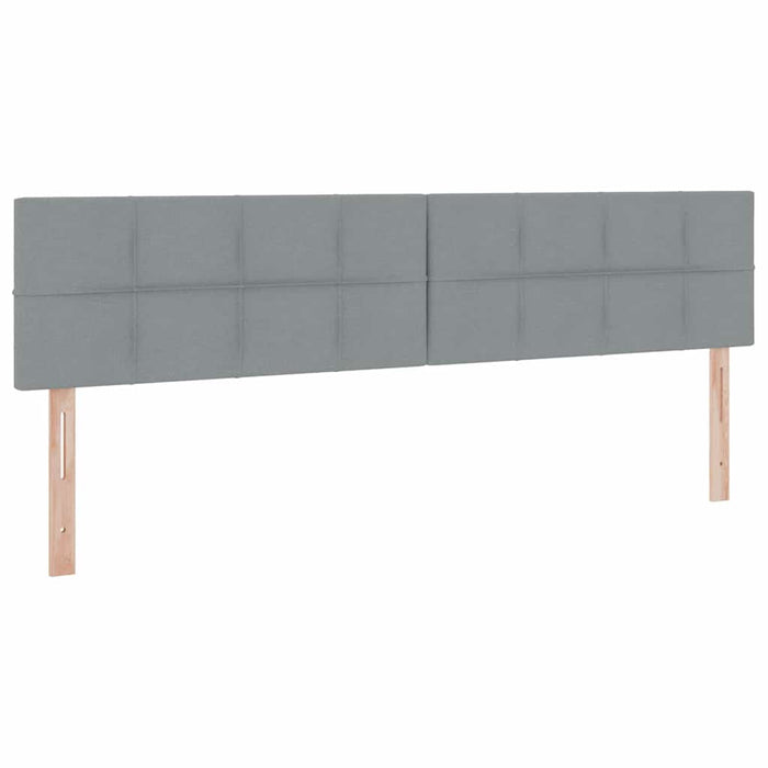 Pat cu saltea și spațiu de depozitare Gri deschis 200 x 200 cm - WALTI WALTI