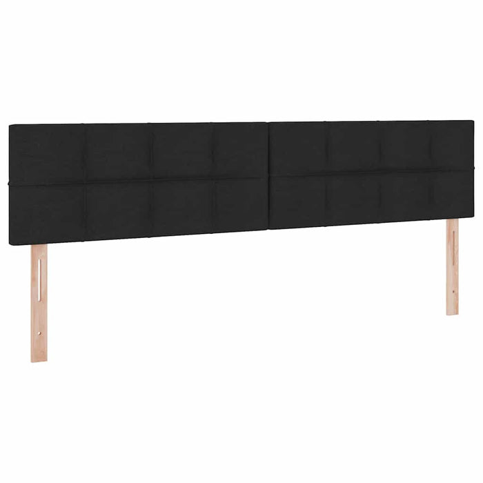 Pat cu saltea și spațiu de depozitare Negru 200 x 200 cm - WALTI WALTI