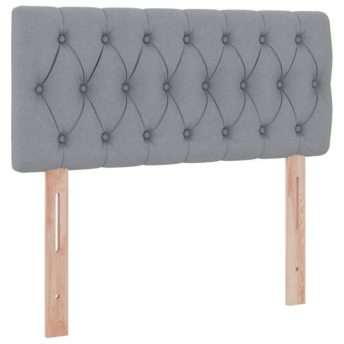 Pat cu saltea și spațiu de depozitare Gri deschis 90 x 200 cm - WALTI WALTI