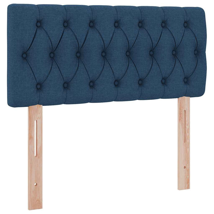 Pat cu saltea și spațiu de depozitare albastru 90 x 200 cm - WALTI WALTI
