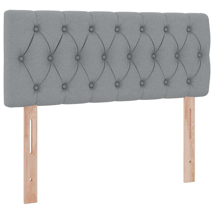 Pat cu saltea și spațiu de depozitare Gri deschis 120 x 200 cm - WALTI WALTI