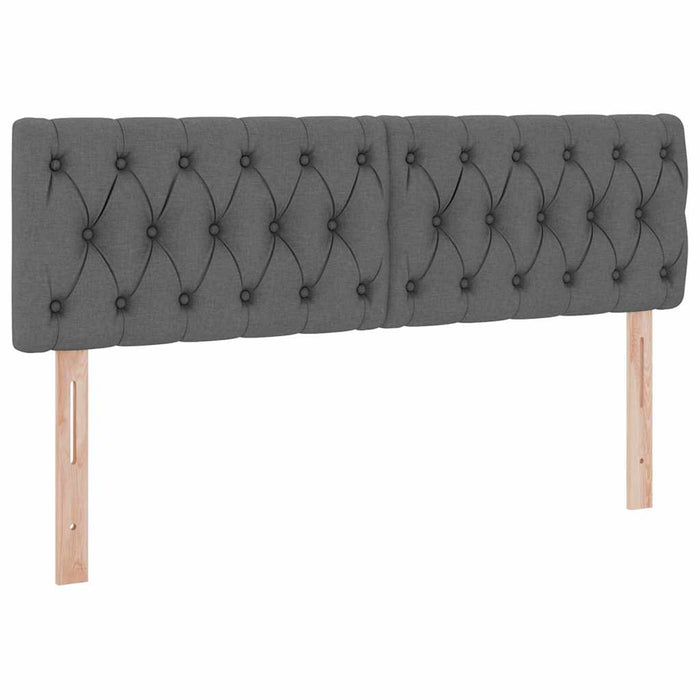 Pat cu saltea și spațiu de depozitare Gri închis 140 x 190 cm - WALTI WALTI