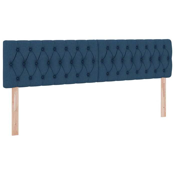 Pat cu saltea și spațiu de depozitare albastru 160 x 200 cm - WALTI WALTI