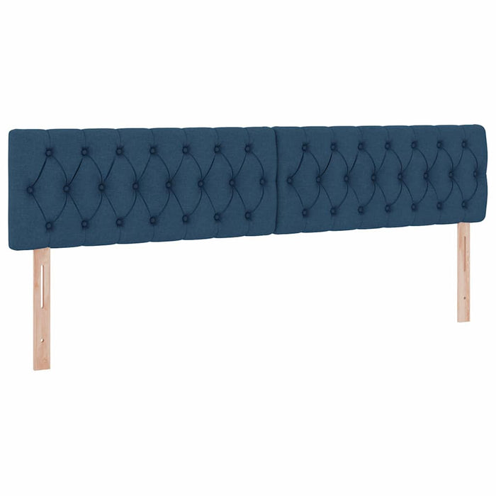 Pat cu saltea și spațiu de depozitare albastru 200 x 200 cm - WALTI WALTI