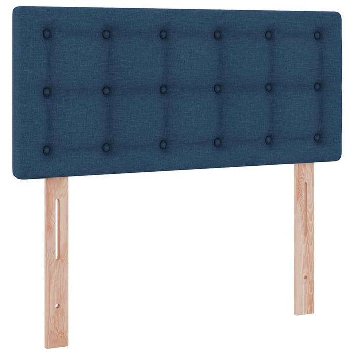 Pat cu saltea și spațiu de depozitare albastru 90 x 190 cm - WALTI WALTI