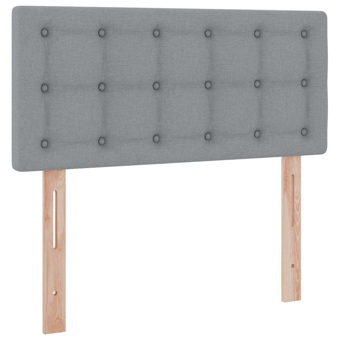 Pat cu saltea și spațiu de depozitare Gri deschis 100 x 200 cm - WALTI WALTI