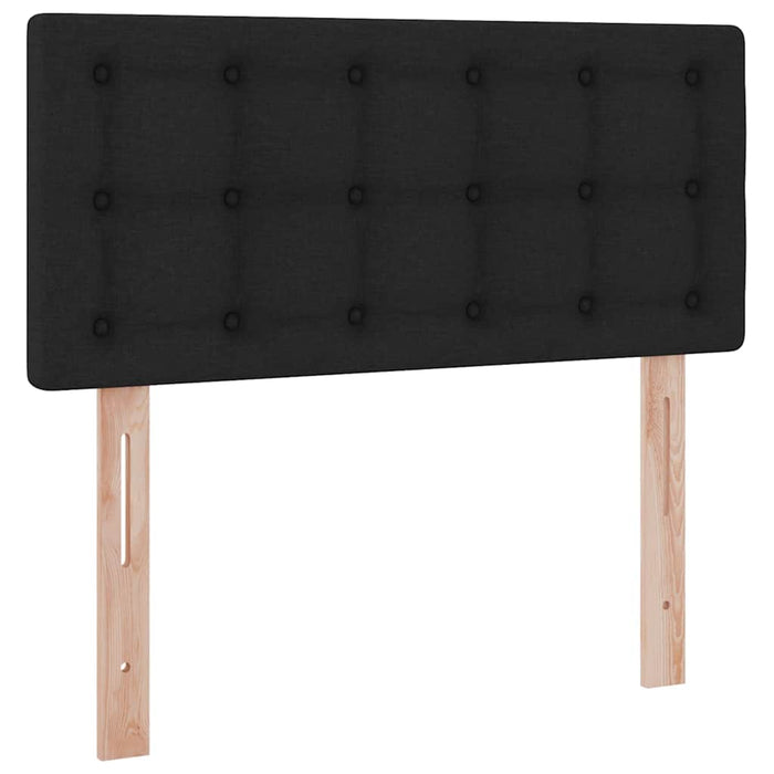 Pat cu saltea și spațiu de depozitare Negru 100 x 200 cm - WALTI WALTI