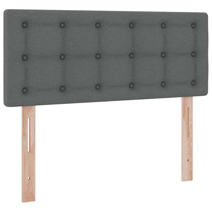 Pat cu saltea și spațiu de depozitare Gri închis 120 x 190 cm - WALTI WALTI