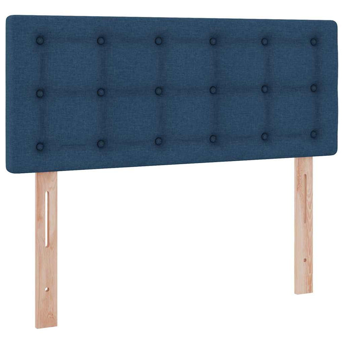 Pat cu saltea și spațiu de depozitare albastru 120 x 190 cm - WALTI WALTI