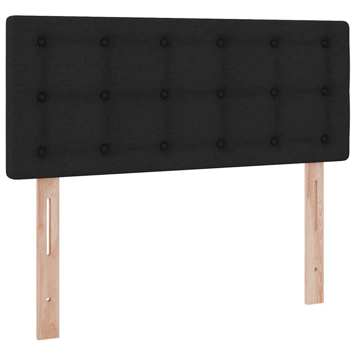 Pat cu saltea și spațiu de depozitare Negru 120 x 200 cm - WALTI WALTI