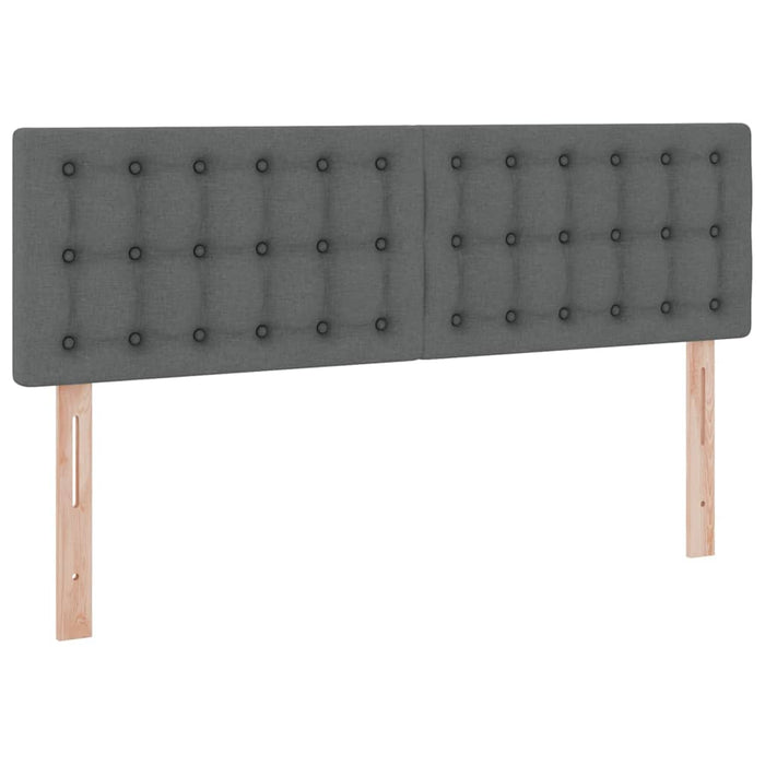 Pat cu saltea și spațiu de depozitare Gri închis 140 x 190 cm - WALTI WALTI