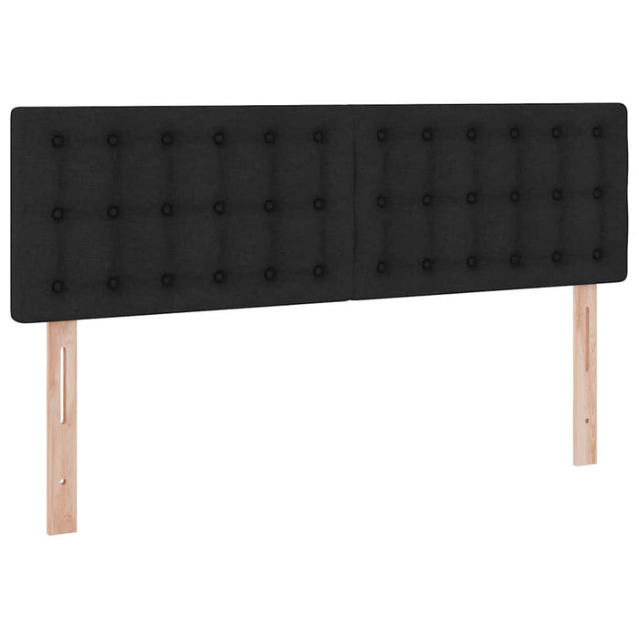 Pat cu saltea și spațiu de depozitare Negru 140 x 190 cm - WALTI WALTI