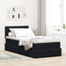 Pat cu storage cu saltea cu headboard Negru 90 x 190 cm Catifea - WALTI WALTI