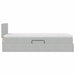 Pat cu storage cu saltea Gri deschis 90 x 200 cm Catifea - WALTI WALTI