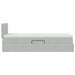 Pat cu storage cu saltea Gri deschis 100 x 200 cm Catifea - WALTI WALTI