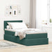 Pat cu storage cu saltea Verde închis 100 x 200 cm Catifea - WALTI WALTI