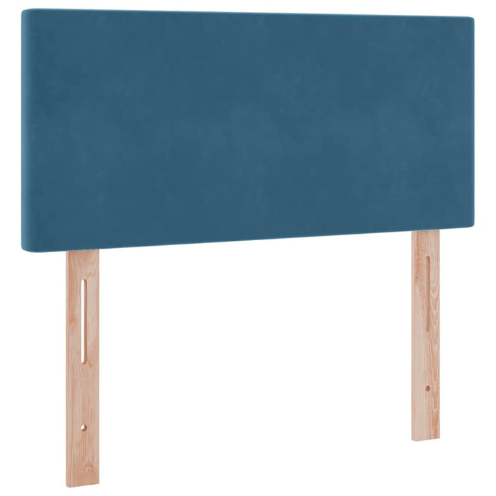 Pat cu storage cu saltea Albastru închis 100 x 200 cm Catifea - WALTI WALTI