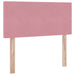 Pat cu storage cu saltea cu headboard Roz 100 x 200 cm Catifea - WALTI WALTI