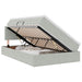 Pat cu storage cu saltea Gri deschis 120 x 190 cm Catifea - WALTI WALTI
