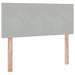 Pat cu storage cu saltea Gri deschis 120 x 190 cm Catifea - WALTI WALTI