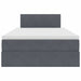 Pat cu storage cu saltea Gri închis 120 x 190 cm Catifea - WALTI WALTI