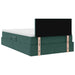 Pat cu storage cu saltea Verde închis 120 x 200 cm Catifea - WALTI WALTI