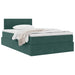 Pat cu storage cu saltea Verde închis 120 x 200 cm Catifea - WALTI WALTI