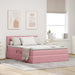 Pat cu storage cu saltea cu headboard Roz 140 x 190 cm Catifea - WALTI WALTI