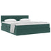Pat cu storage cu saltea Verde închis 160 x 200 cm Catifea - WALTI WALTI