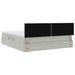 Pat cu storage cu saltea Gri deschis 180 x 200 cm Catifea - WALTI WALTI