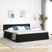 Pat cu storage cu saltea Negru 200 x 200 cm Catifea - WALTI WALTI