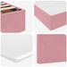 Pat cu storage cu saltea cu headboard Roz 200 x 200 cm Catifea - WALTI WALTI
