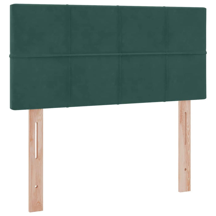 Pat cu storage cu saltea Verde închis 90 x 200 cm Catifea - WALTI WALTI