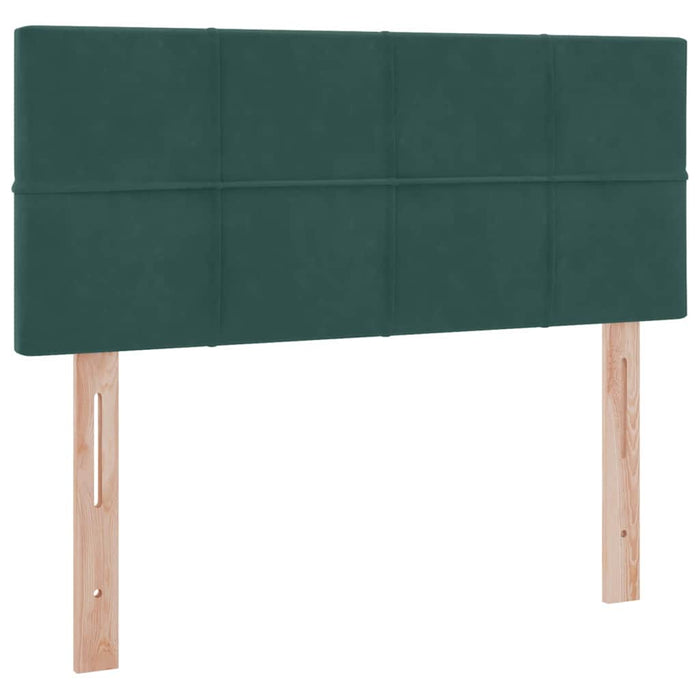 Pat cu storage cu saltea Verde închis 120 x 200 cm Catifea - WALTI WALTI
