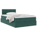 Pat cu storage cu saltea Verde închis 120 x 200 cm Catifea - WALTI WALTI