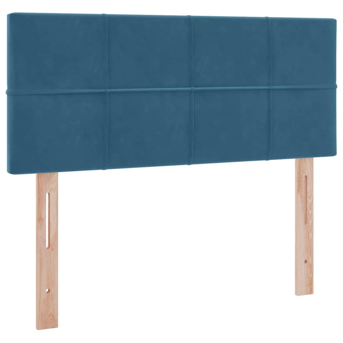 Pat cu storage cu saltea Albastru închis 120 x 200 cm Catifea - WALTI WALTI