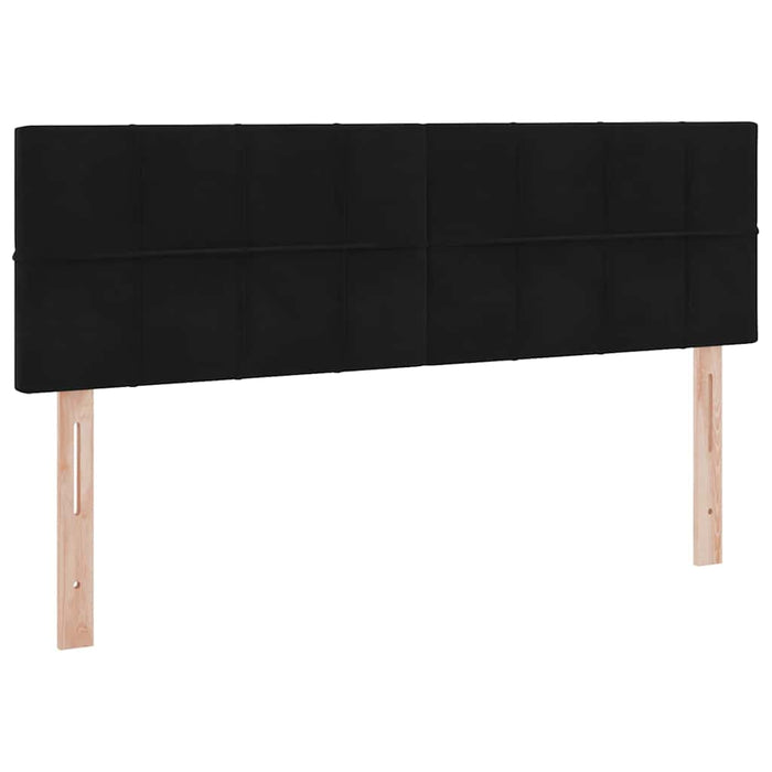 Pat cu storage cu saltea Negru 140 x 190 cm Catifea - WALTI WALTI