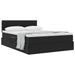Pat cu storage cu saltea Negru 140 x 190 cm Catifea - WALTI WALTI