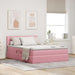 Pat cu storage cu saltea cu headboard Roz 140 x 190 cm Catifea - WALTI WALTI