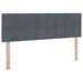 Pat cu storage cu saltea Gri închis 140 x 200 cm Catifea - WALTI WALTI