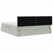 Pat cu storage cu saltea Gri deschis 160 x 200 cm Catifea - WALTI WALTI