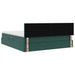 Pat cu storage cu saltea Verde închis 160 x 200 cm Catifea - WALTI WALTI