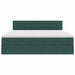 Pat cu storage cu saltea Verde închis 180 x 200 cm Catifea - WALTI WALTI