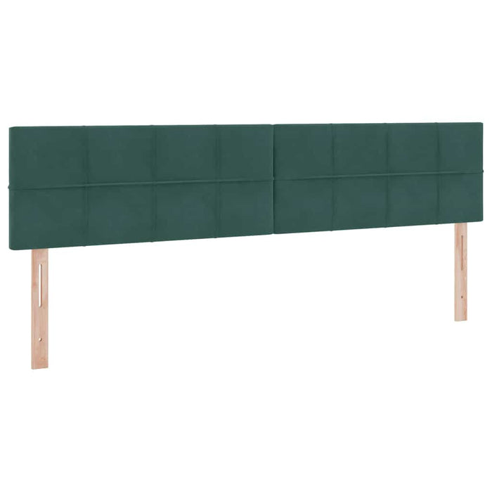 Pat cu storage cu saltea Verde închis 200 x 200 cm Catifea - WALTI WALTI