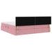 Pat cu storage cu saltea cu headboard Roz 200 x 200 cm Catifea - WALTI WALTI