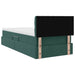 Pat cu storage cu saltea Verde închis 90 x 190 cm Catifea - WALTI WALTI