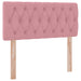 Pat cu storage cu saltea cu headboard Roz 90 x 190 cm Catifea - WALTI WALTI