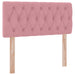 Pat cu storage cu saltea cu headboard Roz 90 x 200 cm Catifea - WALTI WALTI