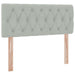 Pat cu storage cu saltea Gri deschis 120 x 190 cm Catifea - WALTI WALTI