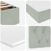Pat cu storage cu saltea Gri deschis 120 x 200 cm Catifea - WALTI WALTI